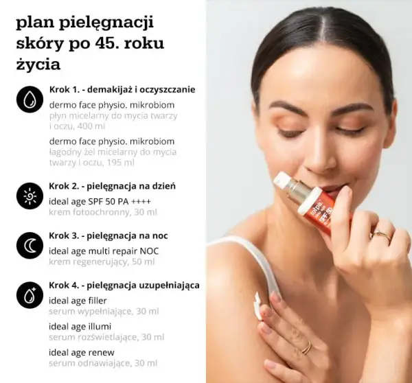 Skuteczna pielęgnacja cery po 45 roku życia - sprawdzone metody