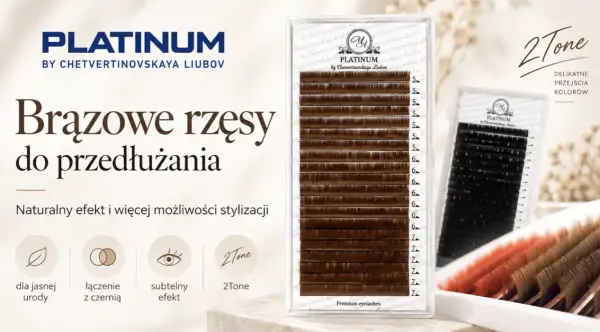 Brązowe i kolorowe rzęsy do przedłużania - jak kolor zmienia efekt stylizacji